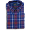 Viyella Navy and Multicolored Plaid Sport Shirt
