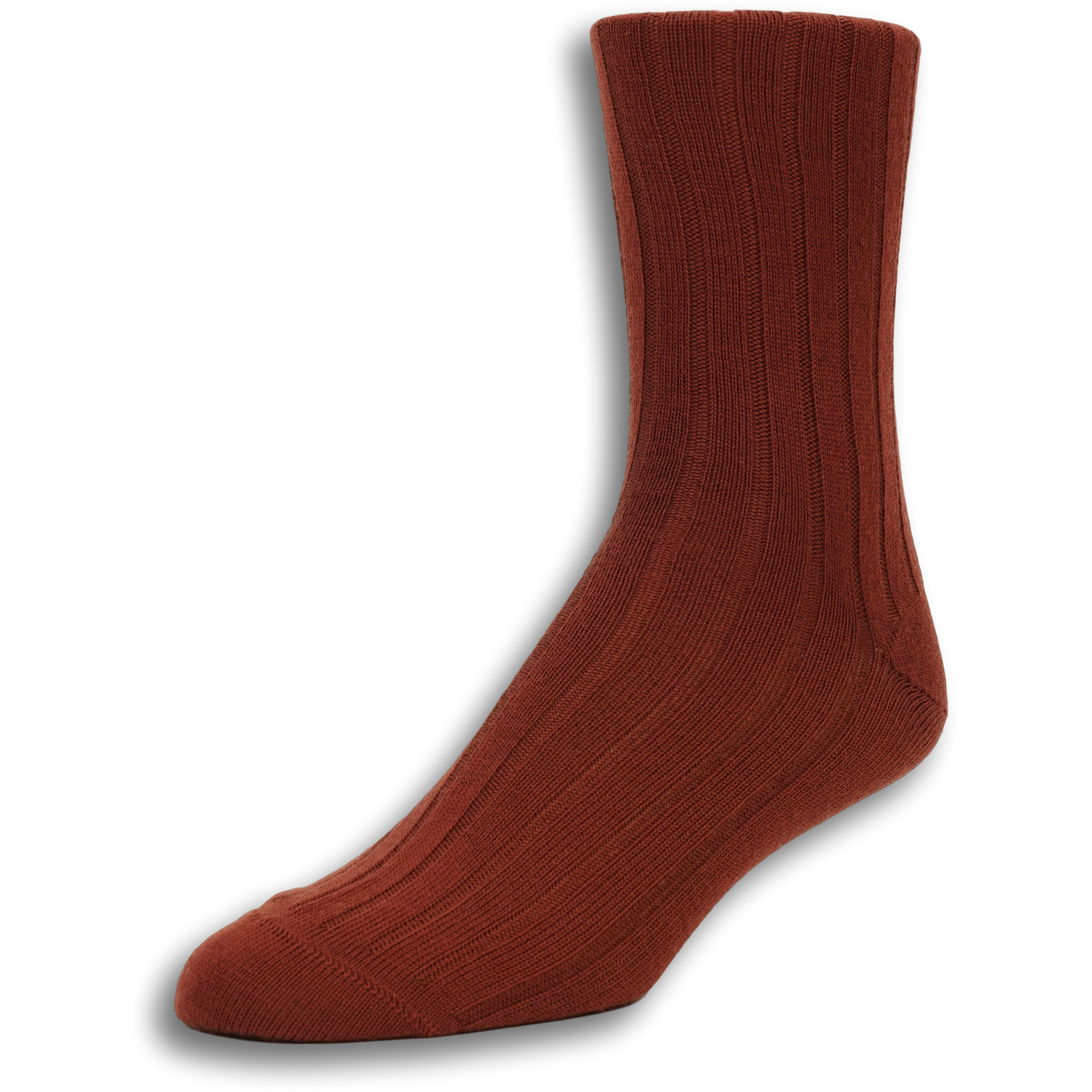 Over the Calf Ribbed Wool Dress Socks