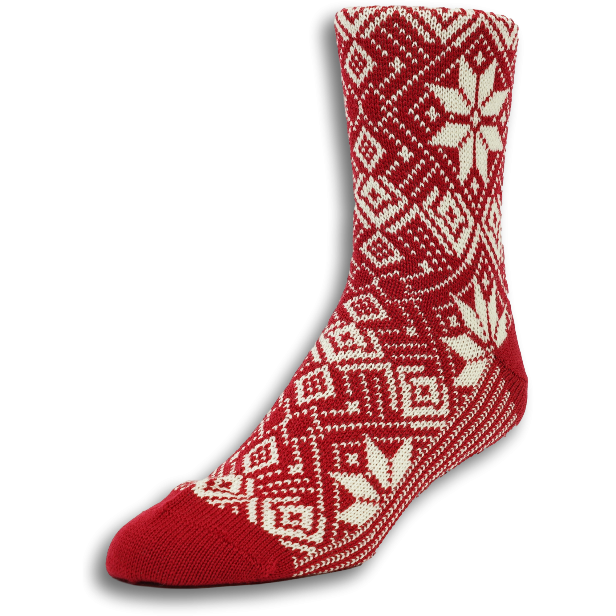 Snowflake Pattern Heavy Wool Socks
