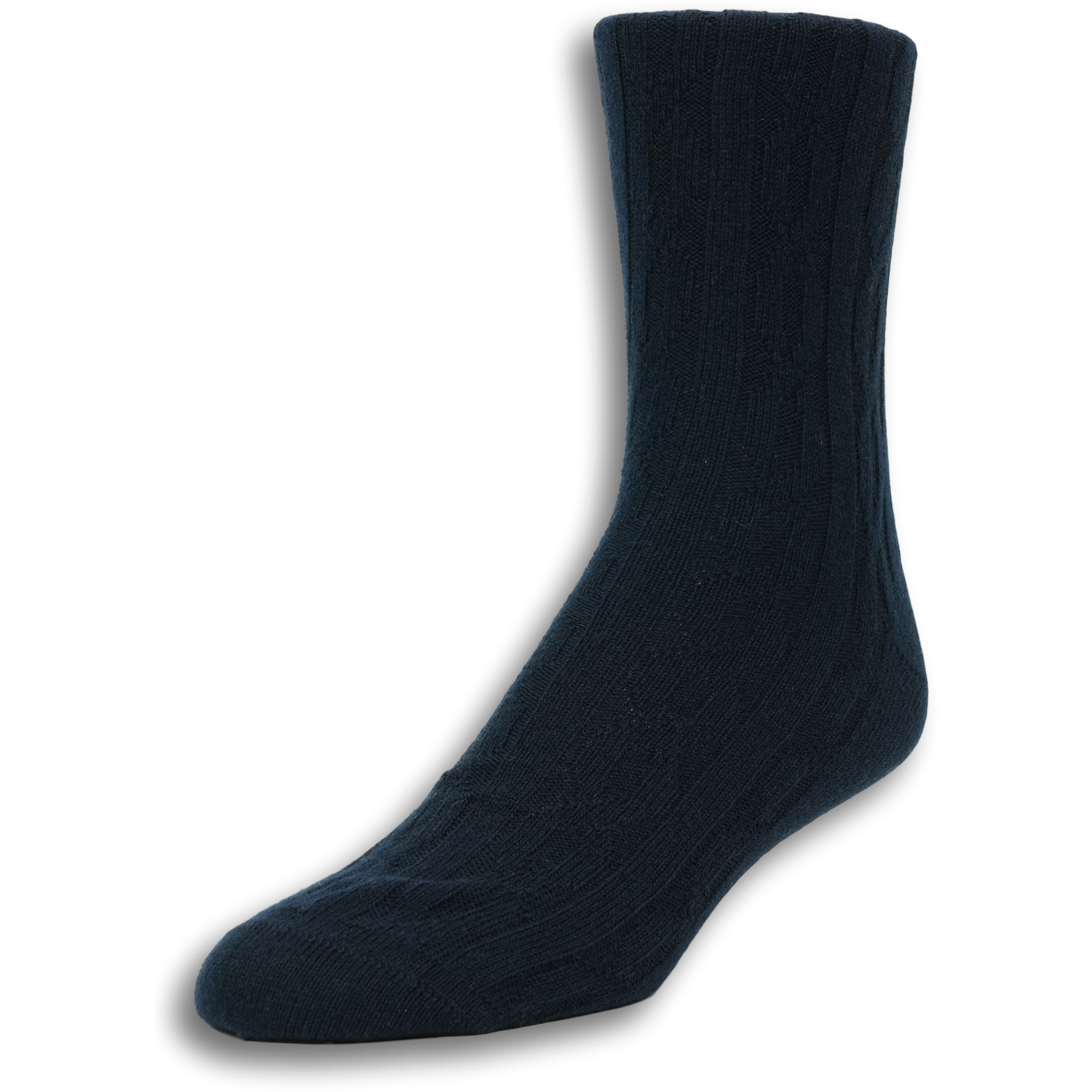 Mid-calf Cable Pure Cashmere Dress Socks