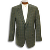 Dark Grey and Green Mixture Jacket with Fuchsia and Corn Windowpane
