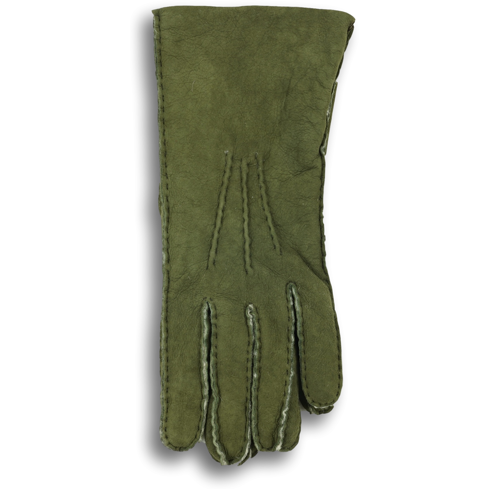 Ladies green suede discount gloves