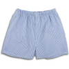 Blue and White Banker Stripe Boxer Shorts