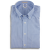 Blue Gingham Broadcloth Button Down Dress Shirts