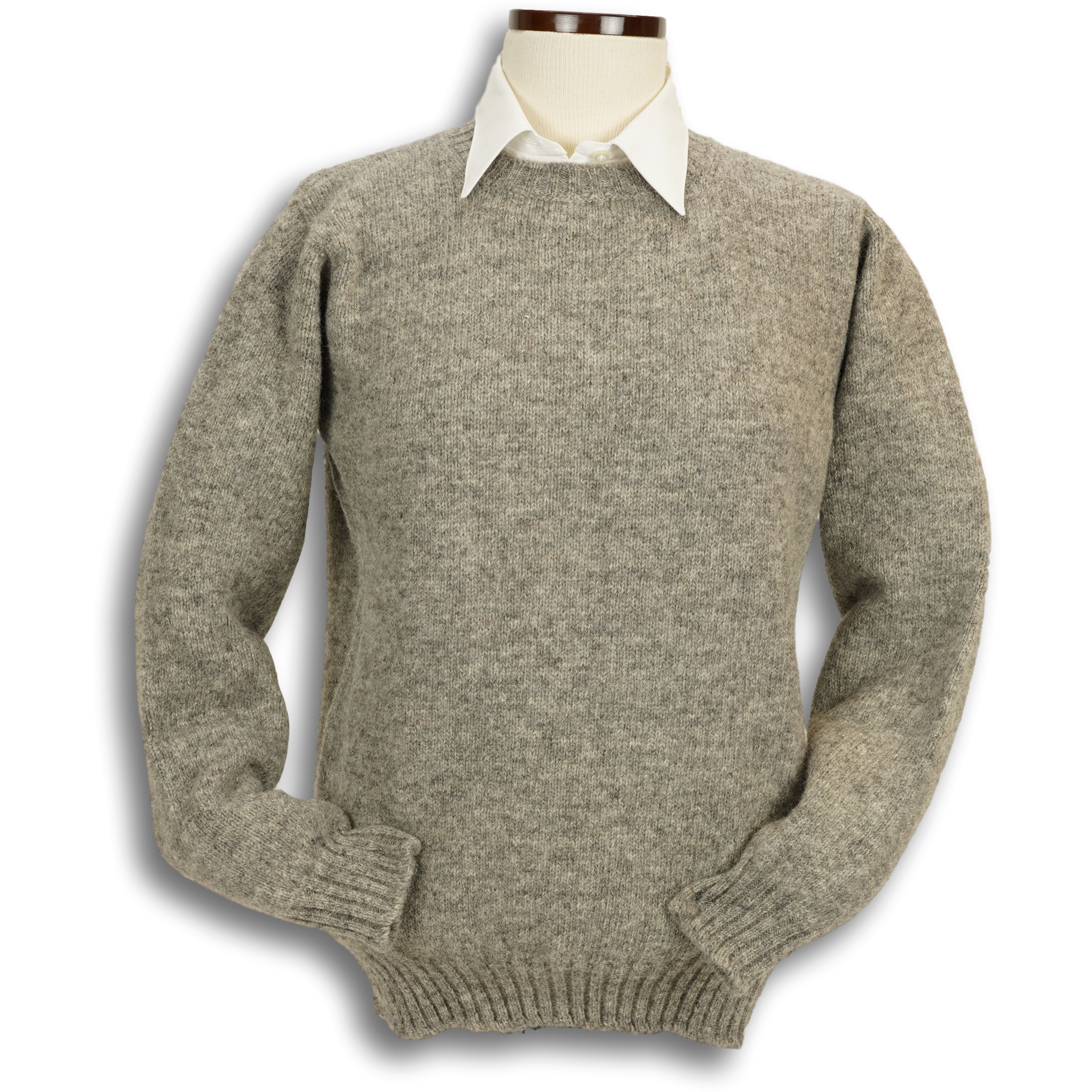 Ladies Shetland Crew Neck Sweater