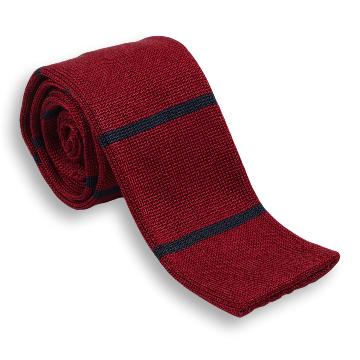 Striped Italian Silk Knit Tie