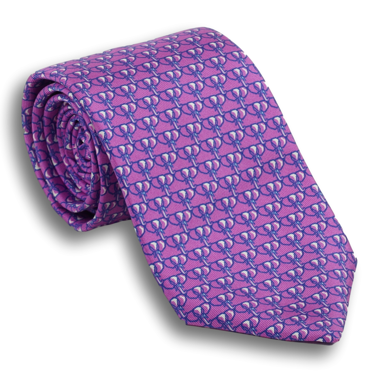 Purple Silk Elephant Tie
