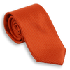 Orange Woven Textured Silk Tie