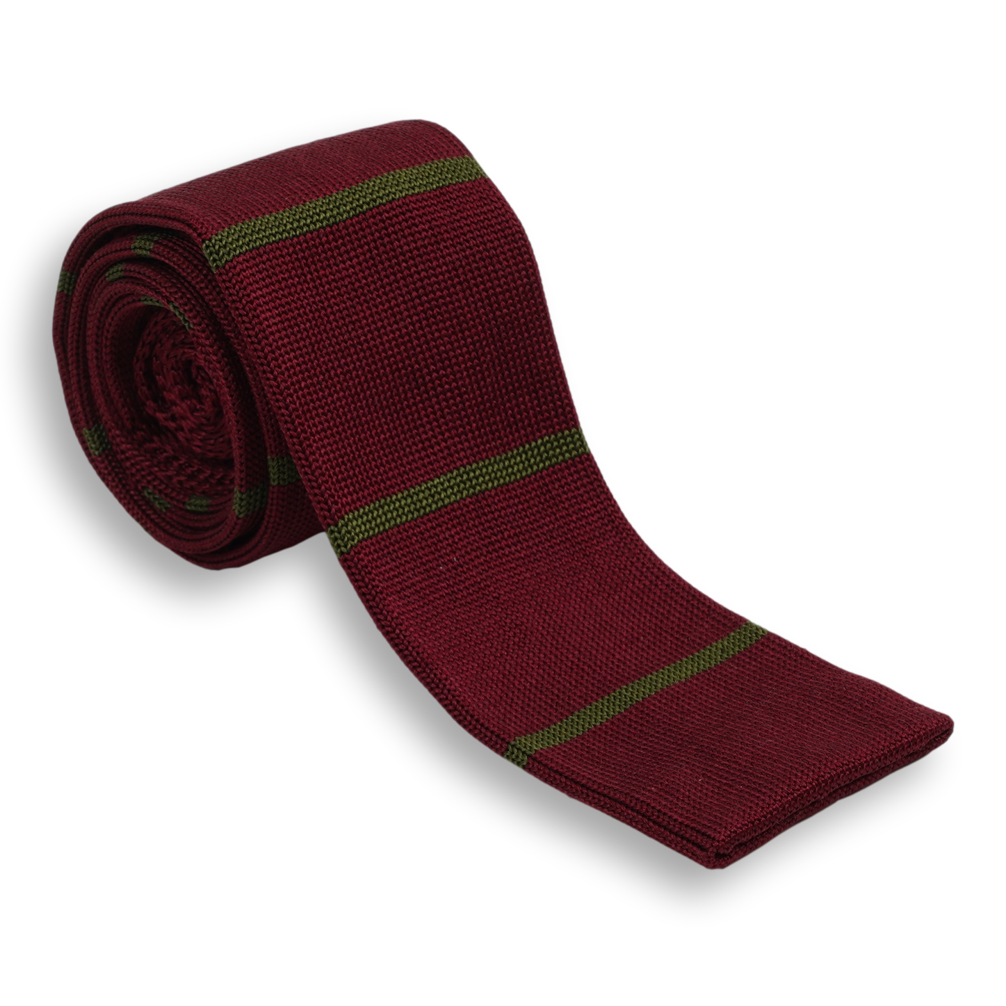 Striped Italian Silk Knit Tie