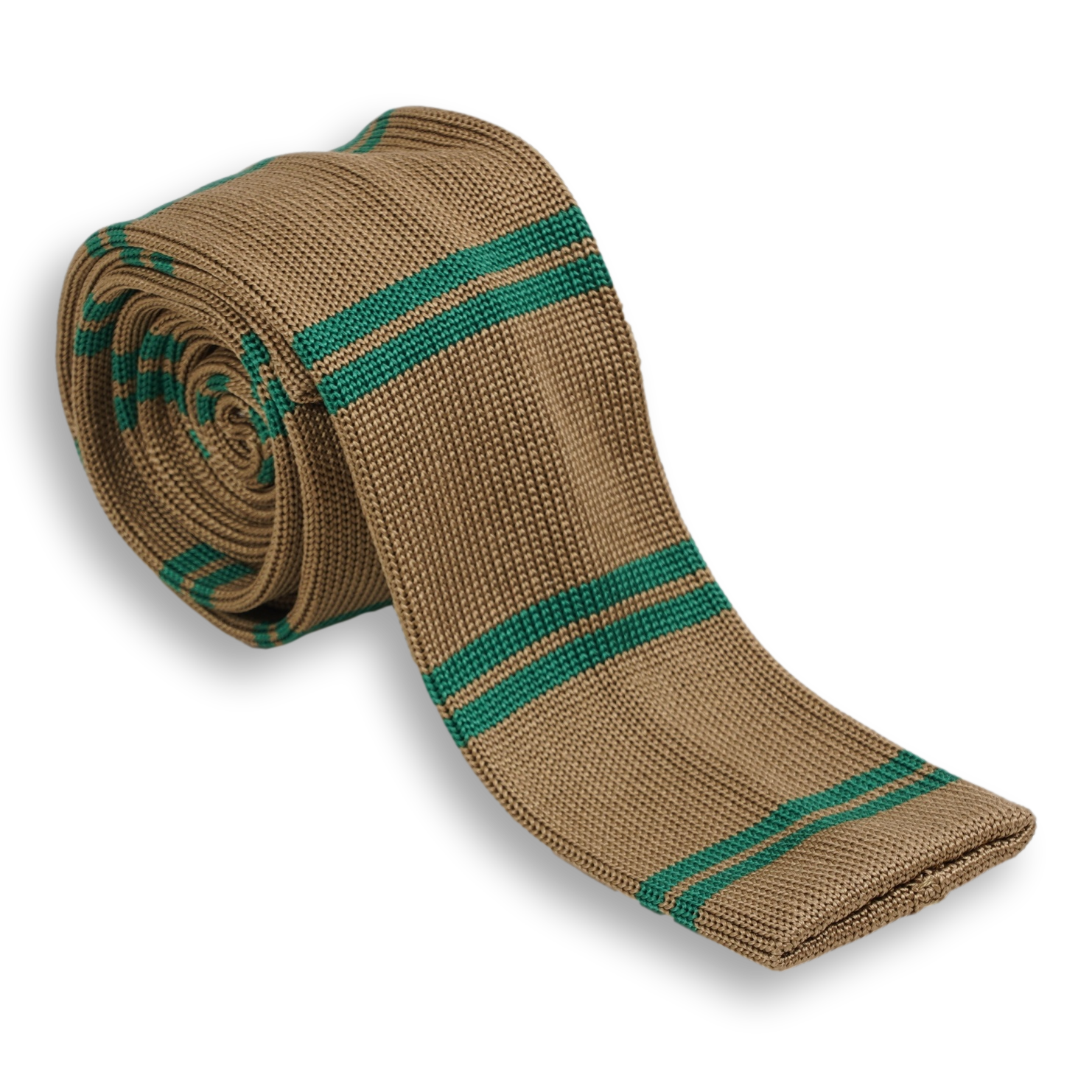 Striped Italian Silk Knit Tie