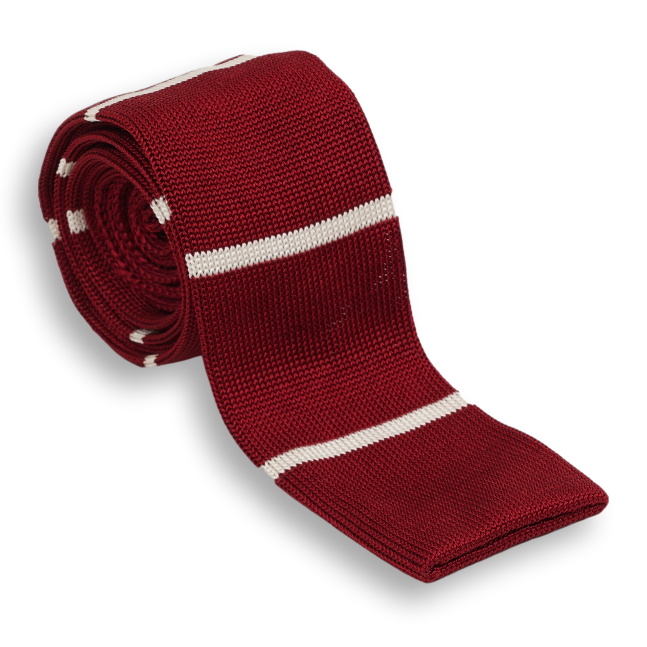 Striped Italian Silk Knit Tie