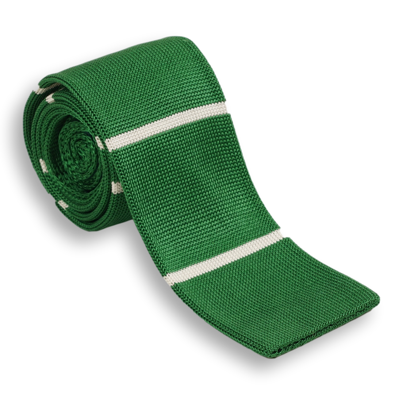 Striped Italian Silk Knit Tie