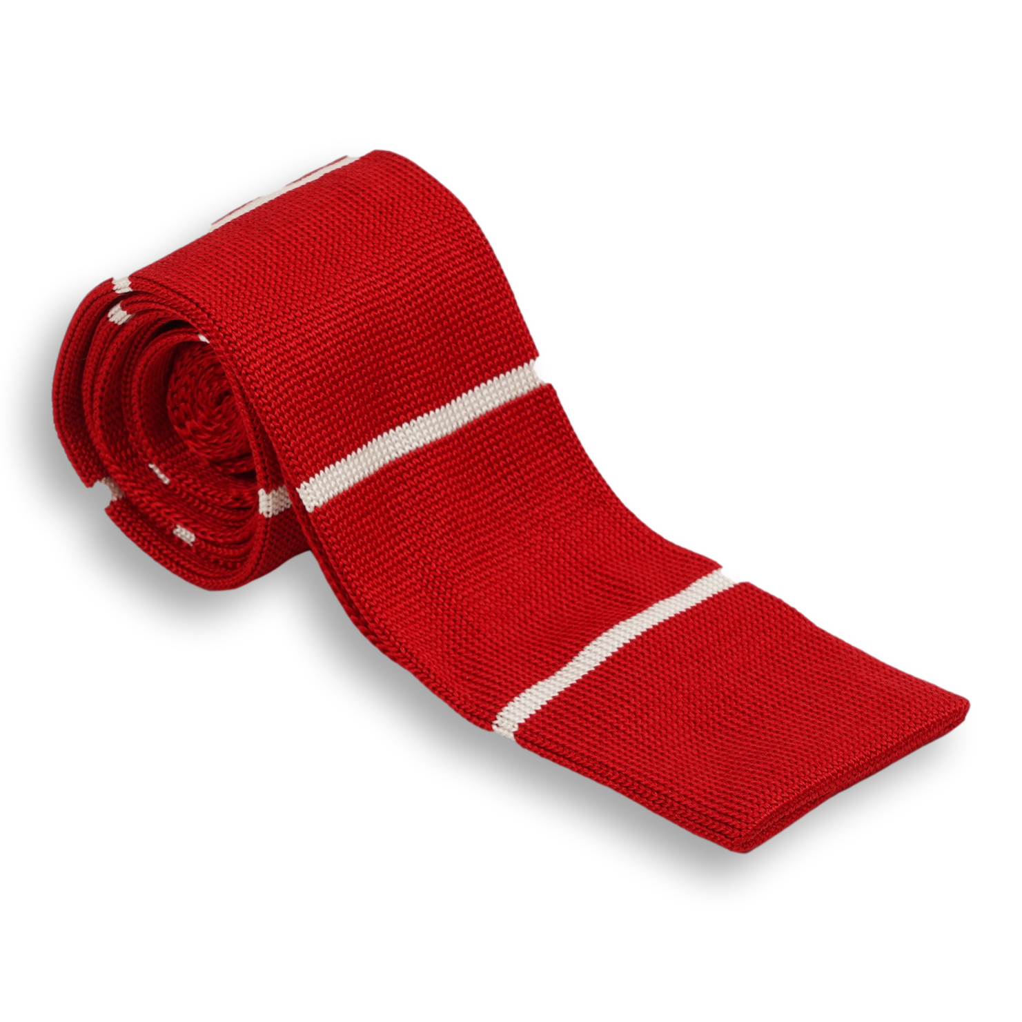 Striped Italian Silk Knit Tie