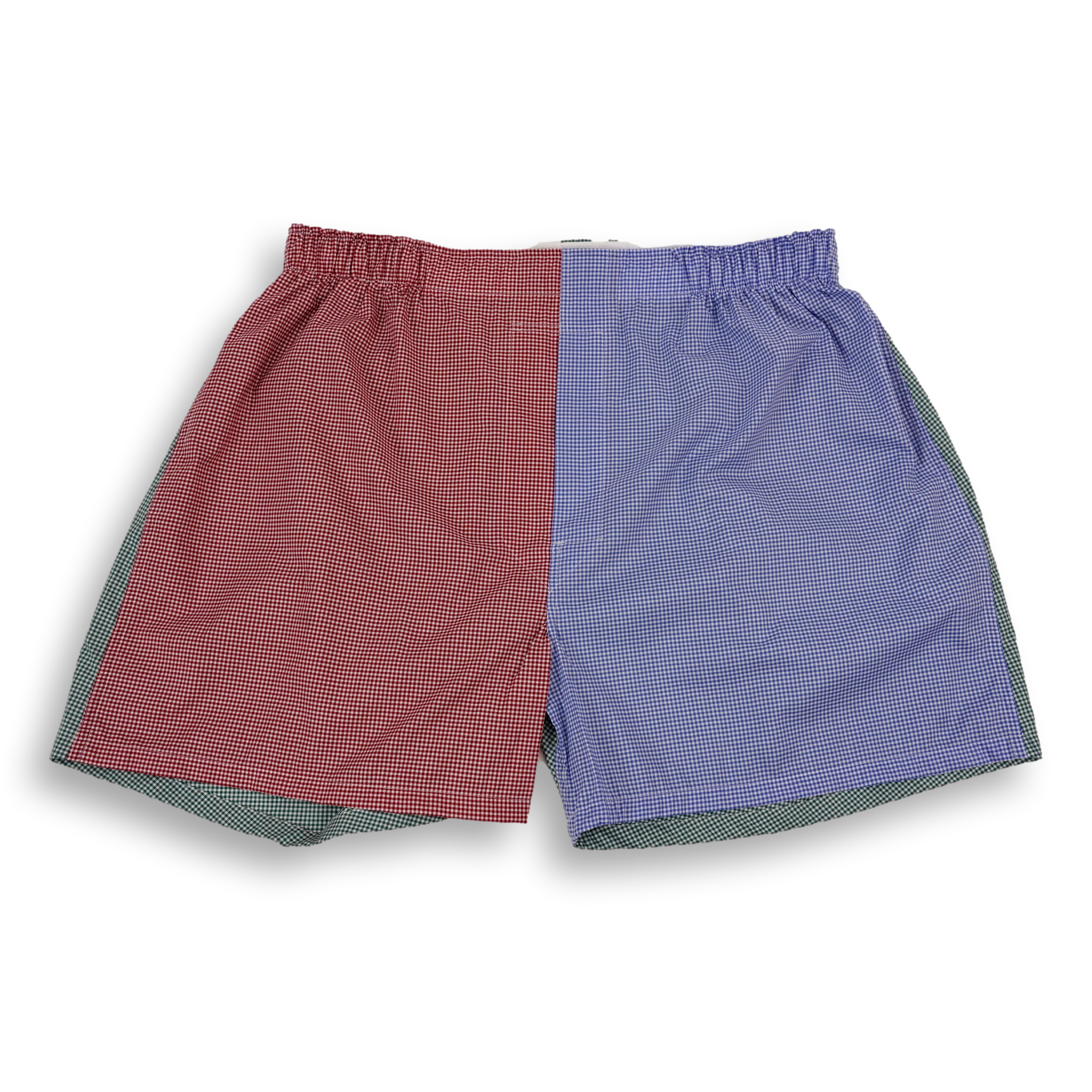Gingham Colorblock Boxer Shorts