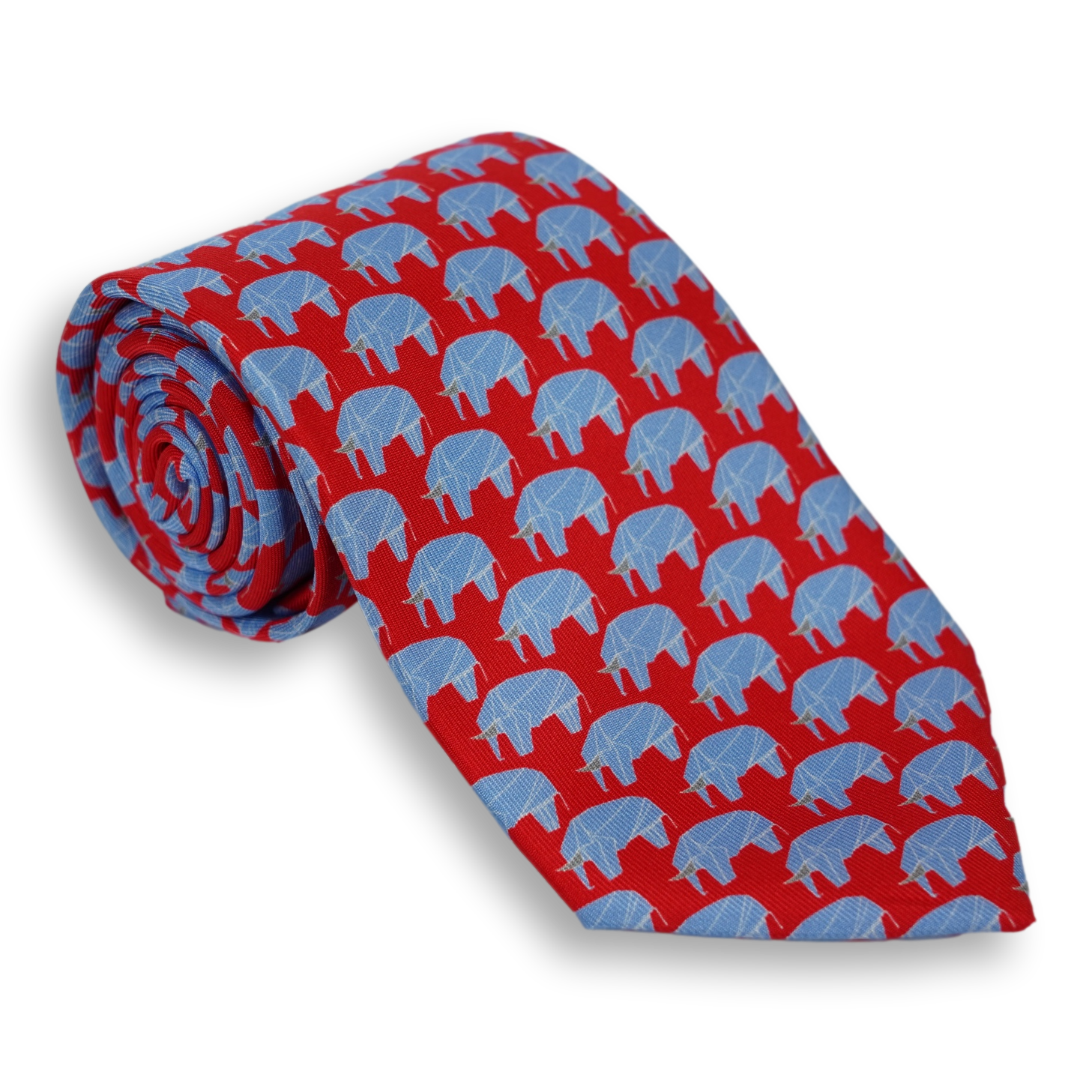 Elephant Silk Woven Tie