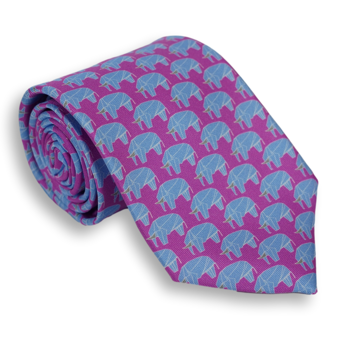 Elephant Silk Woven Tie
