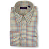Blue and Red Tattersall Button Down Sport Shirt