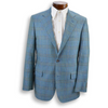 Teal Ground Jacket with Pale Yellow and Sky Blue Windowpane