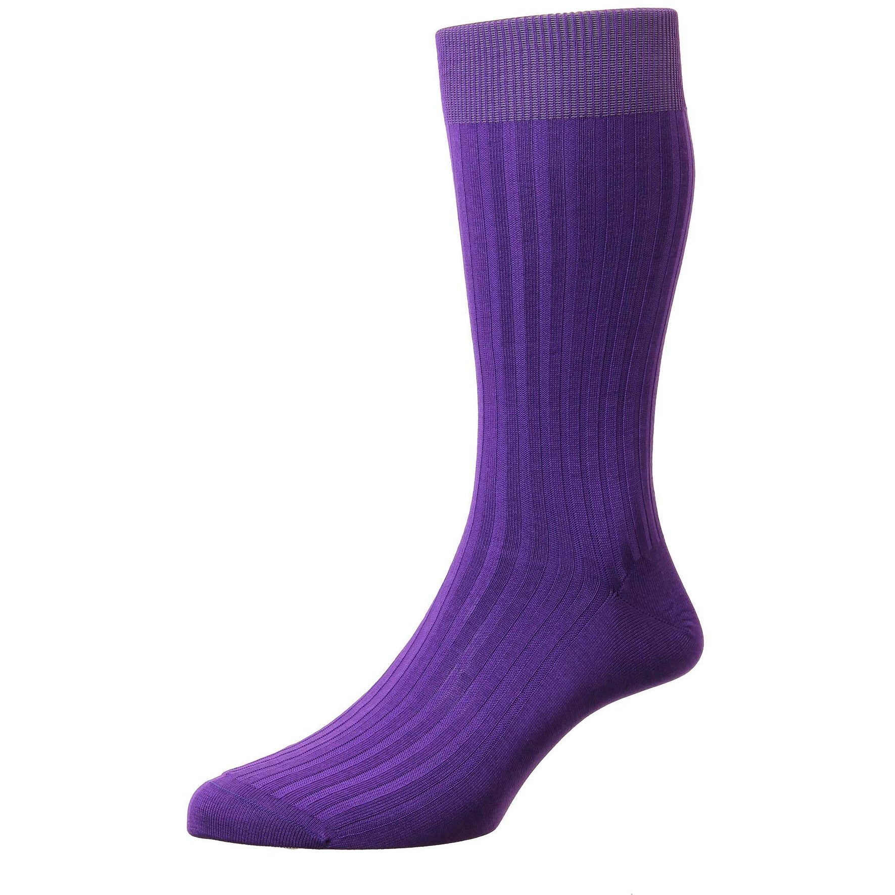 Danvers 5x3 Rib Cotton Lisle Dress Socks