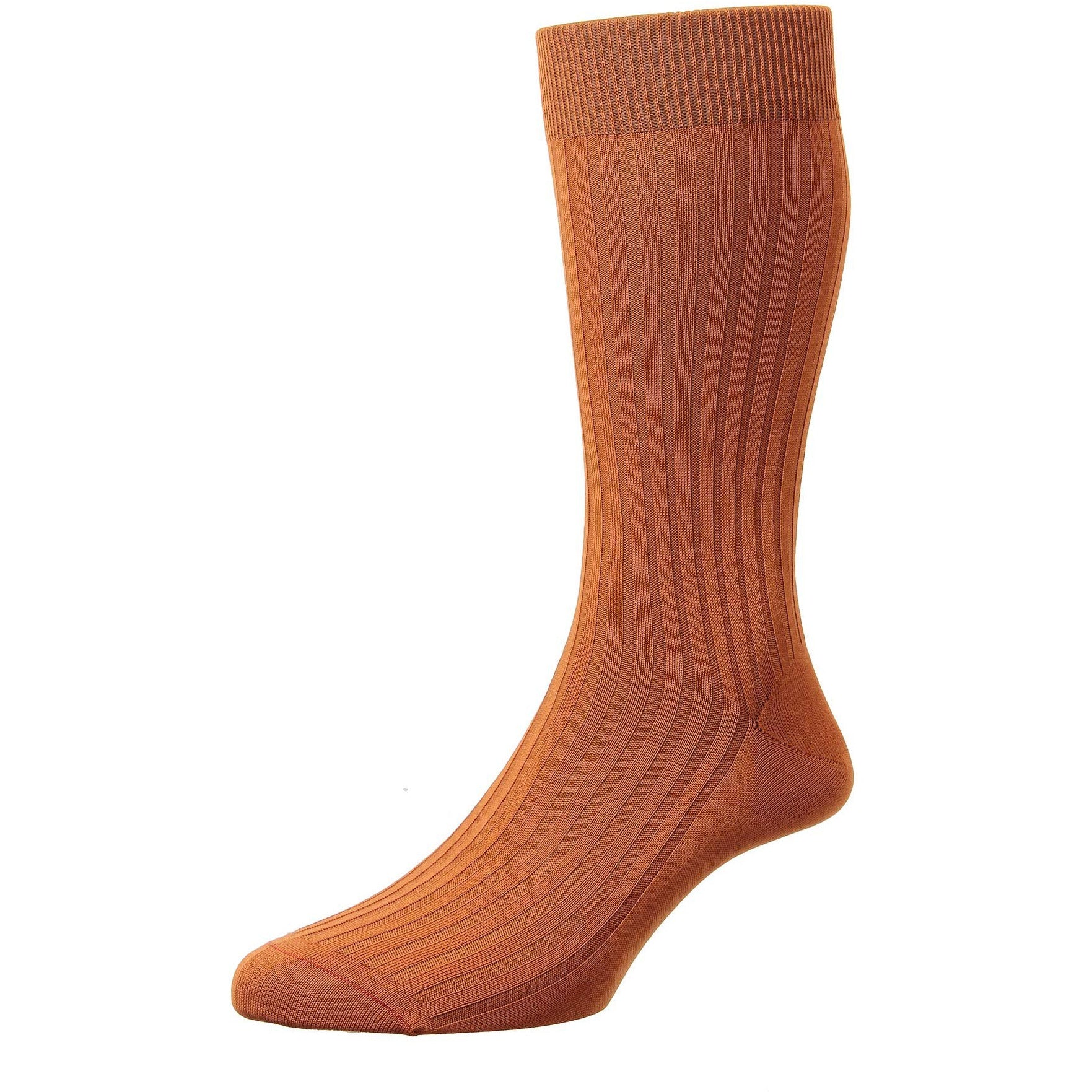 Danvers 5x3 Rib Cotton Lisle Dress Socks