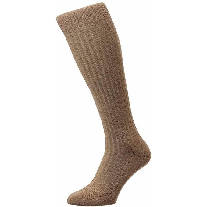 Laburnum 5x3 Rib Merino Over the Calf Wool Dress Socks