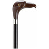 Black Cane with Eagle Head Brown Handle