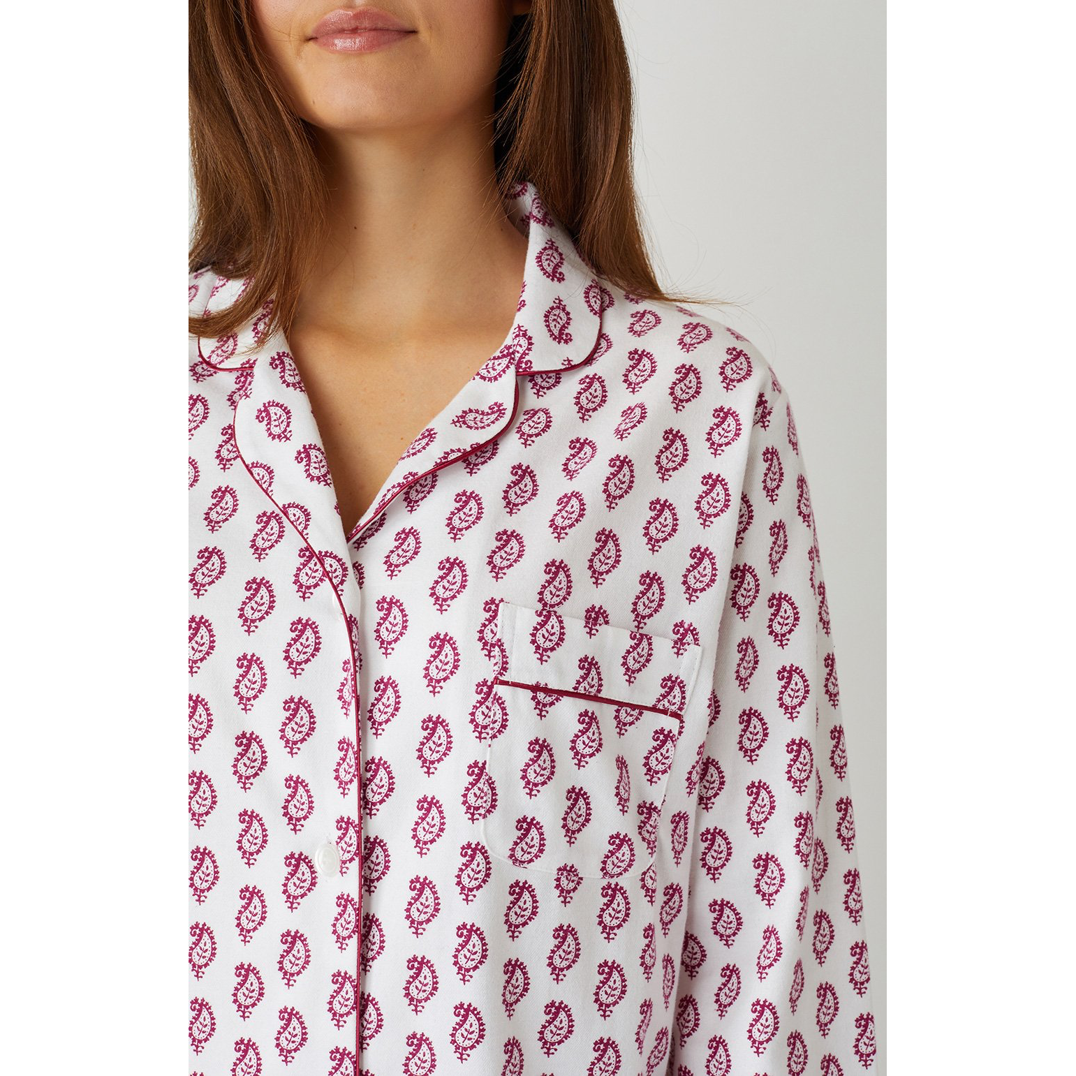 Ladies Brushed Cotton Flannel Pyjamas