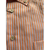 Orange, Blue, and White Stripe Ike Behar Sport Shirt