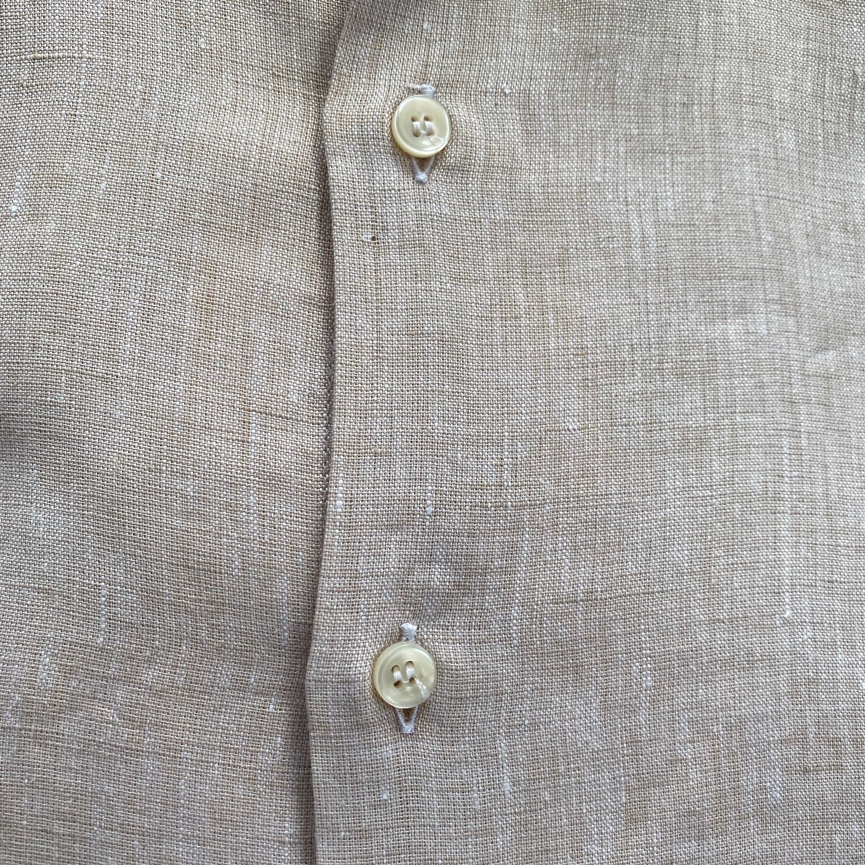 Linen Spread Collar Sport Shirt