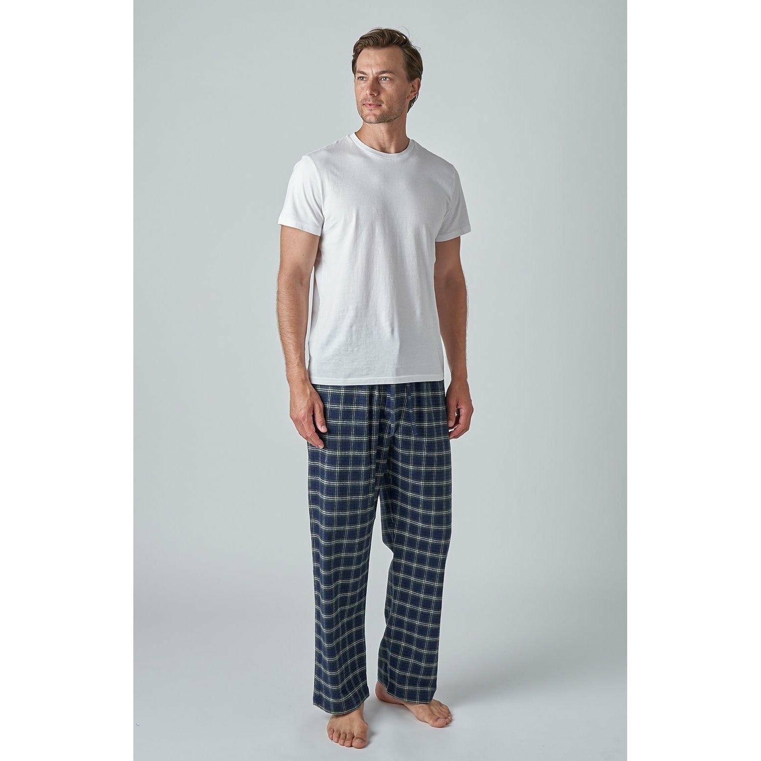 Mens Cotton Pajama Pants, Lightweight Lounge Pant with Pockets Soft Sleep  Bottoms for Men, Black, S - Walmart.com