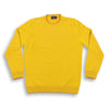 Yellow Wool Crewneck with Amber Tipping