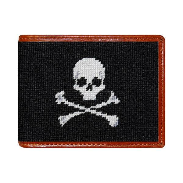 Jolly Roger Needlepoint Bi-Fold Wallet