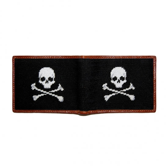 Jolly Roger Needlepoint Bi-Fold Wallet