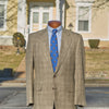 Tan Wool, Silk, and Linen Blended Sportcoat