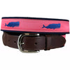 Moby Whale Leather Tab Belt